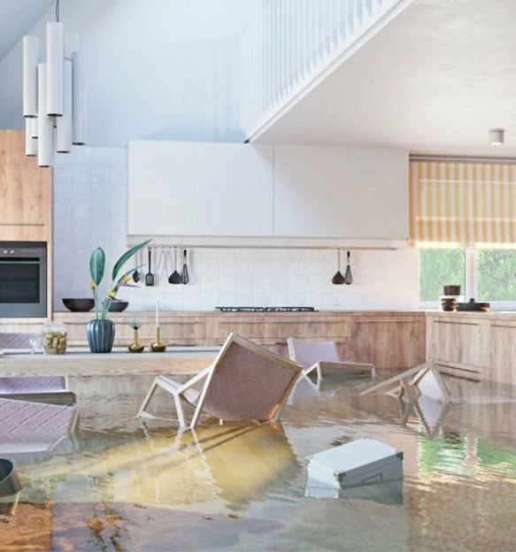 Flood damage in the home